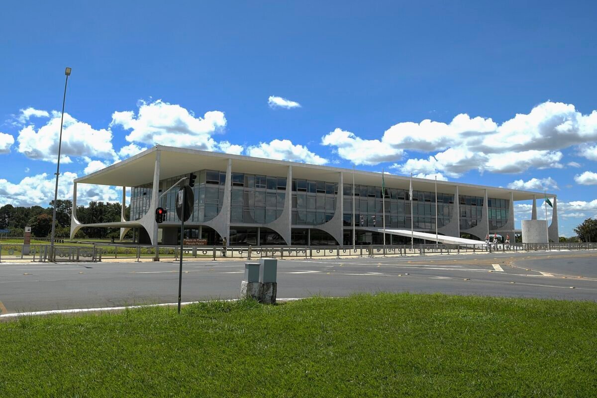 La façade du palais du Planalto, siège de la présidence brésilienne à Brasília