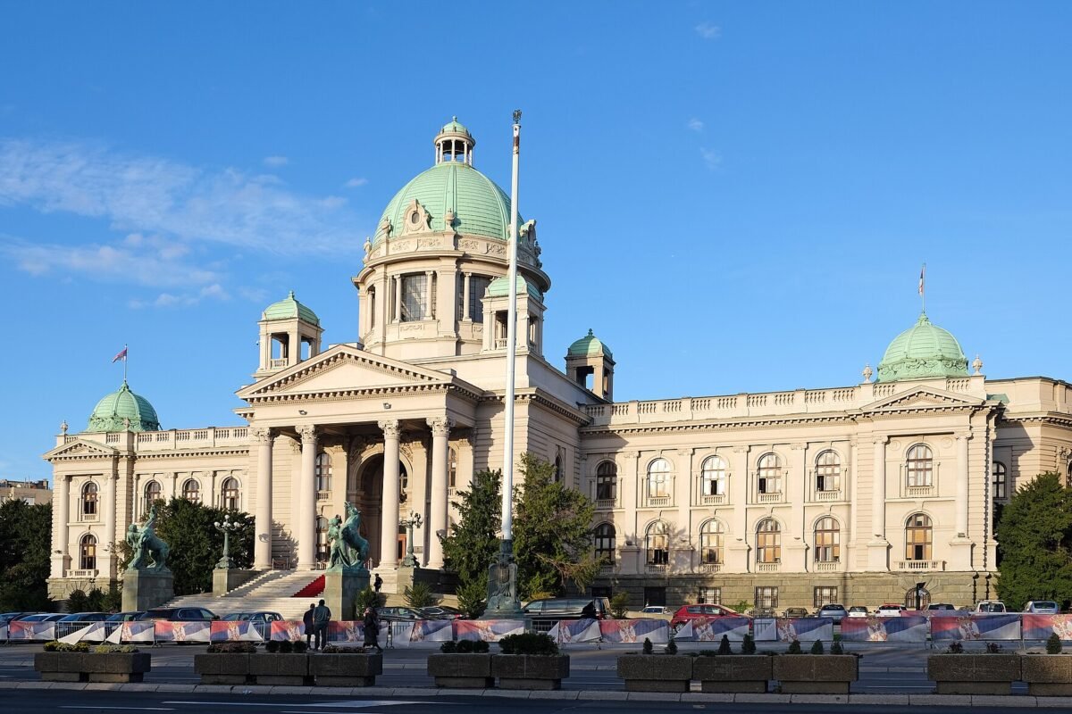 Le palais de l'Assemblée nationale de Serbie à Belgrade